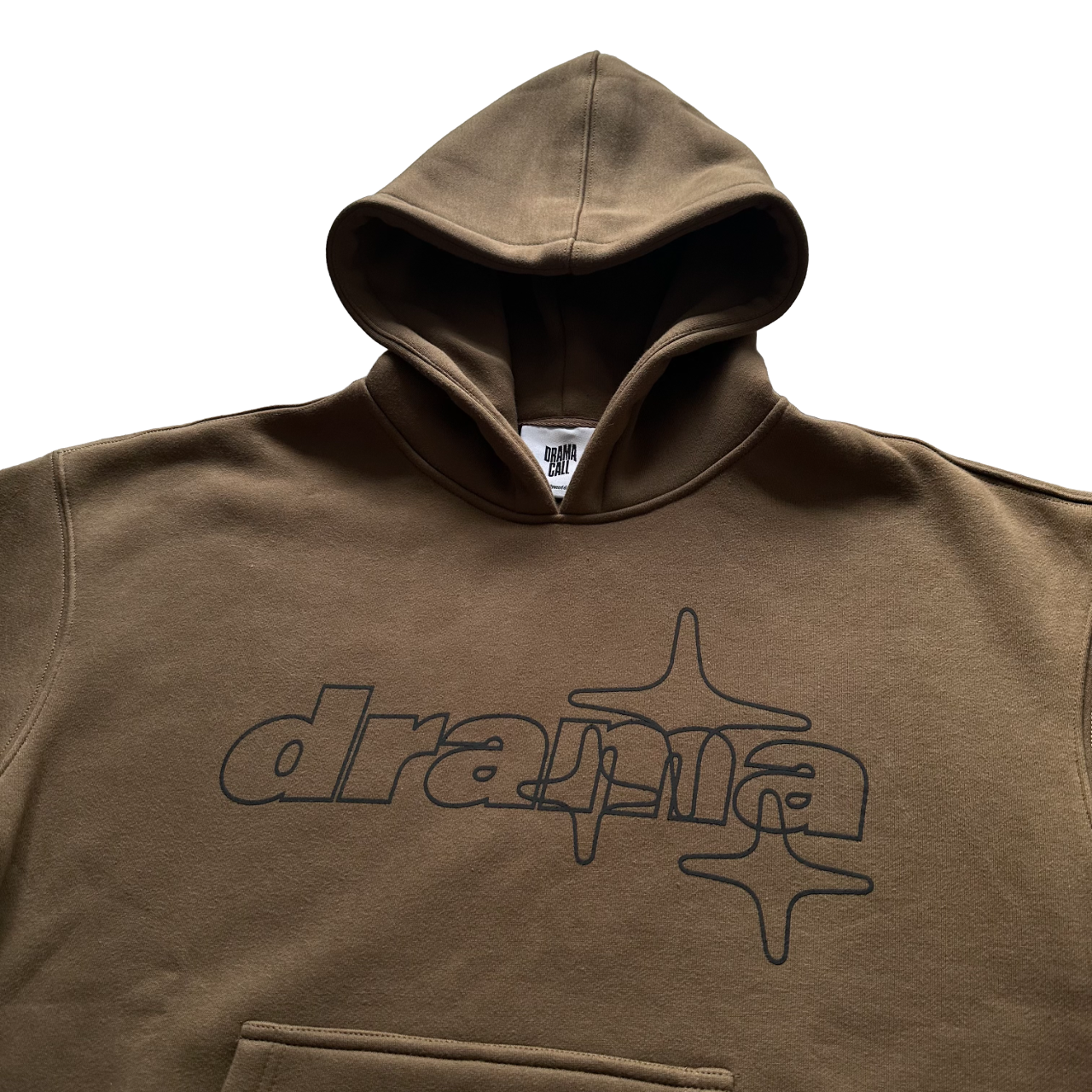 Drama Call Stars Hoodie Brown