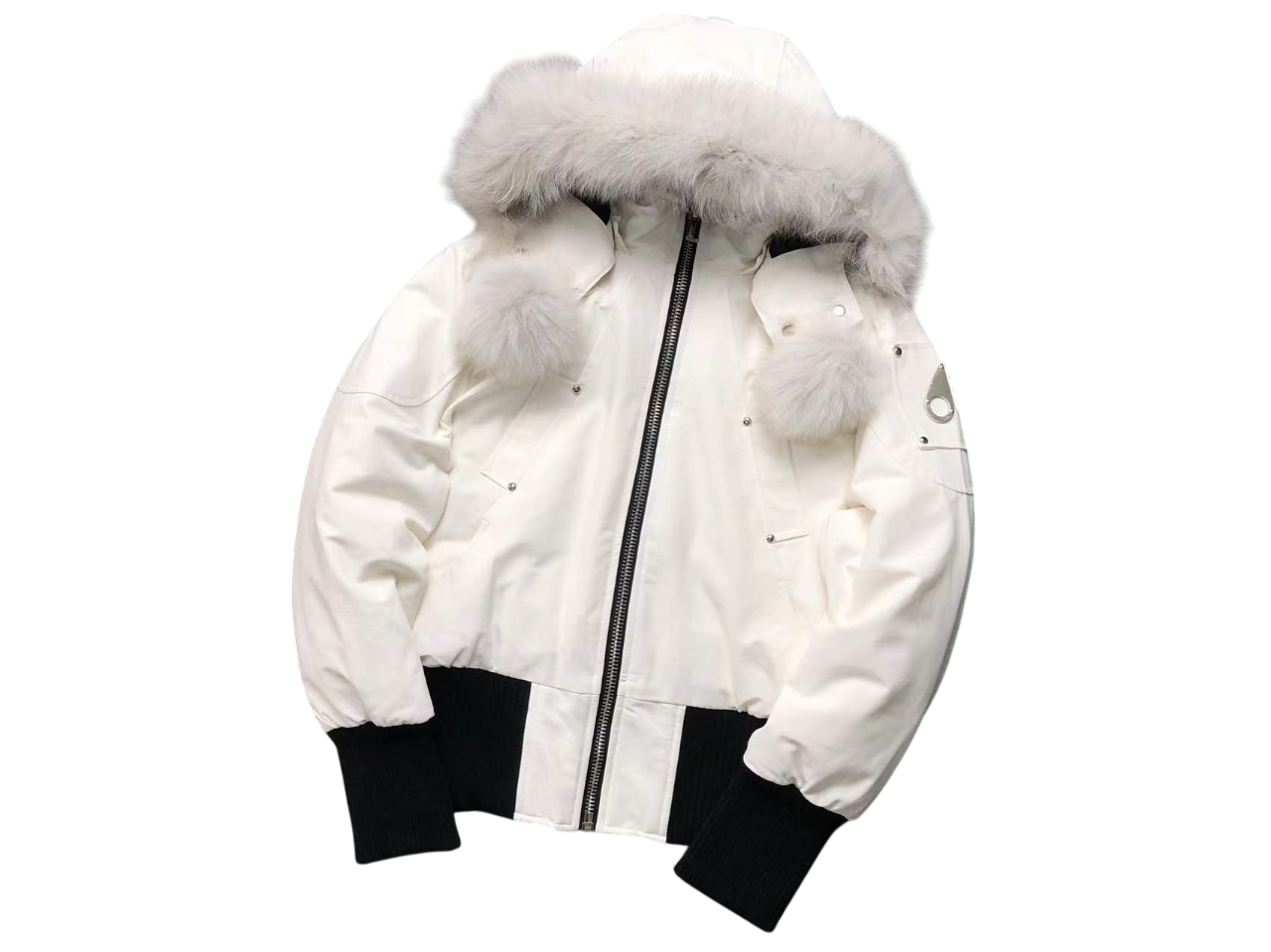 Moose Knuckles Women's Debbie Down Jacket White/Black