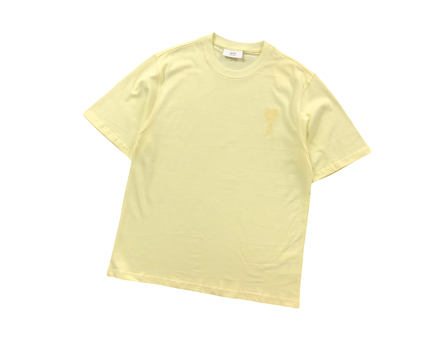 AMI Paris Pastel Fade Tee Yellow