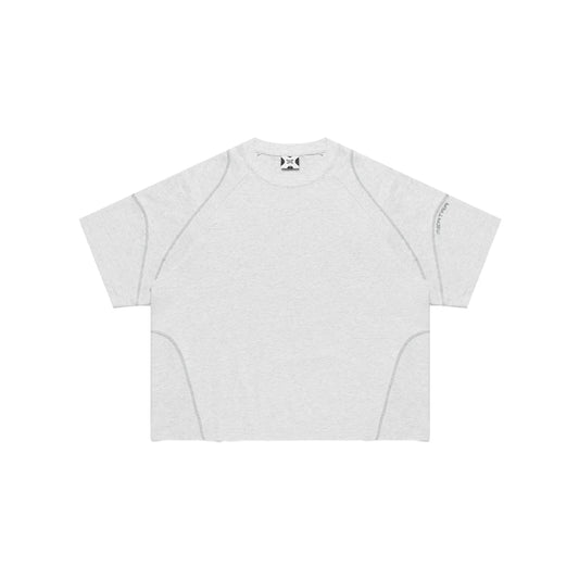 MERTRA Overlock Stitch Tee - (GREY)