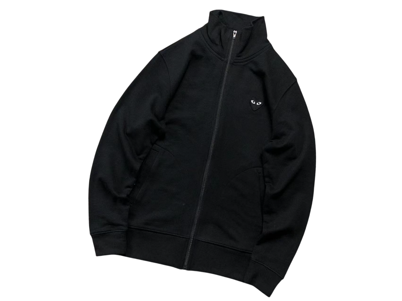 Comme Des Garçons Play Heart Jacket - (BLACK)