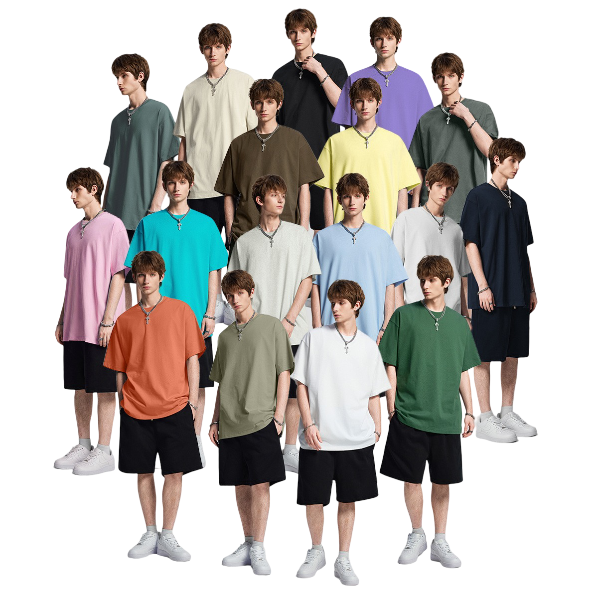 21Dripzz Essential Oversized Tee – White