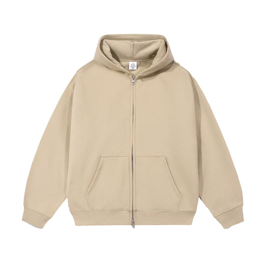 21Dripzz Essential Zip Hoodie - Cream