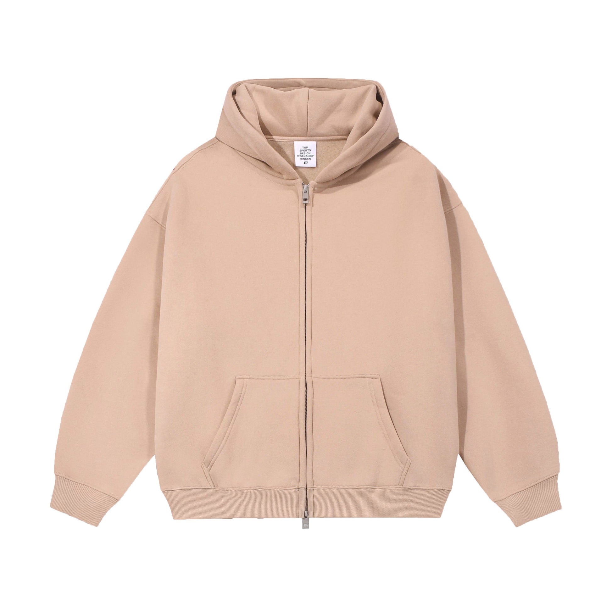21Dripzz Essential Zip Hoodie - Peach