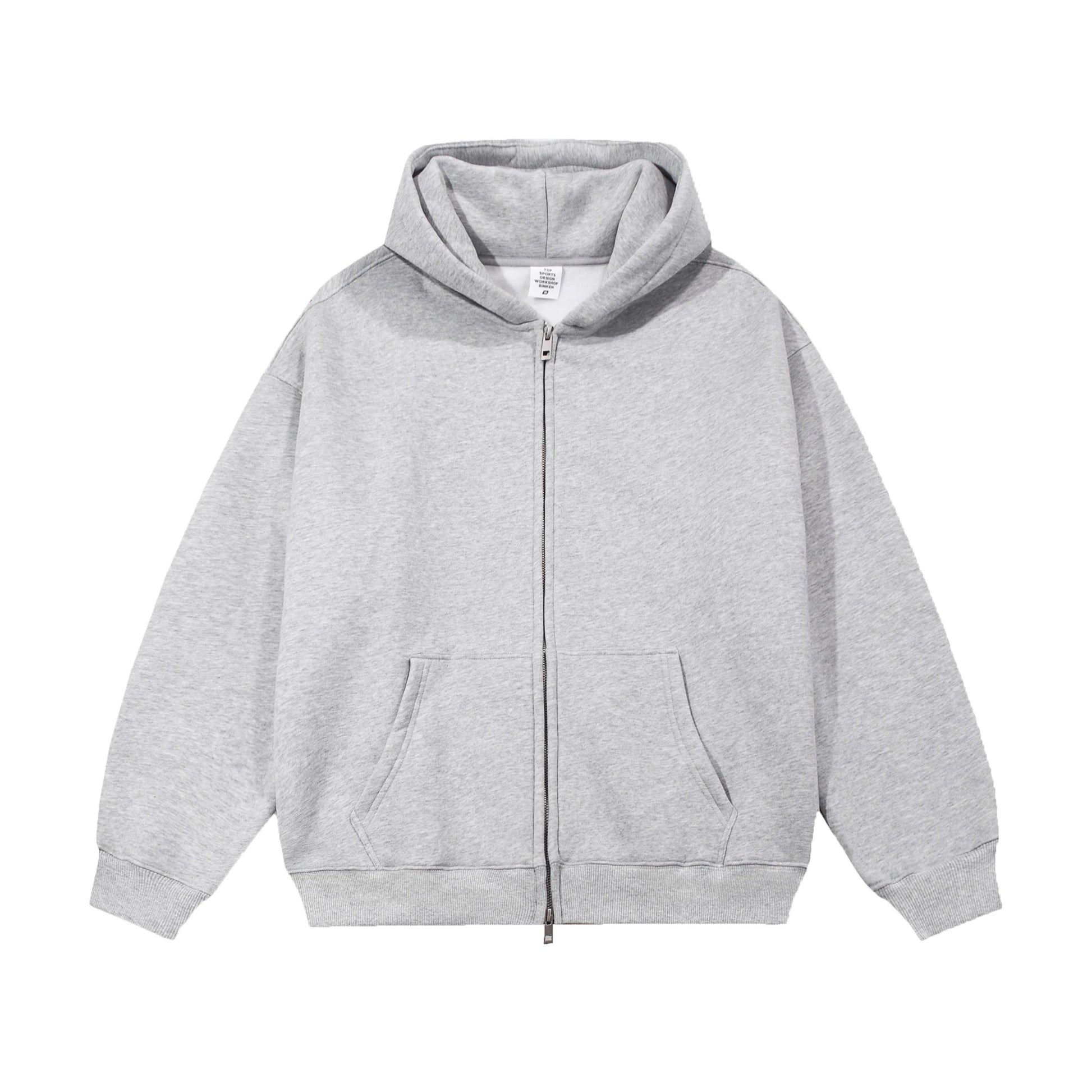 21Dripzz Essential Zip Hoodie - Grey
