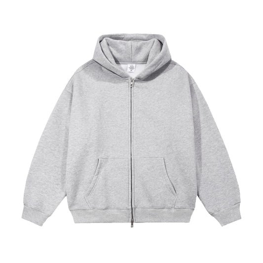 21Dripzz Essential Zip Hoodie - Grey