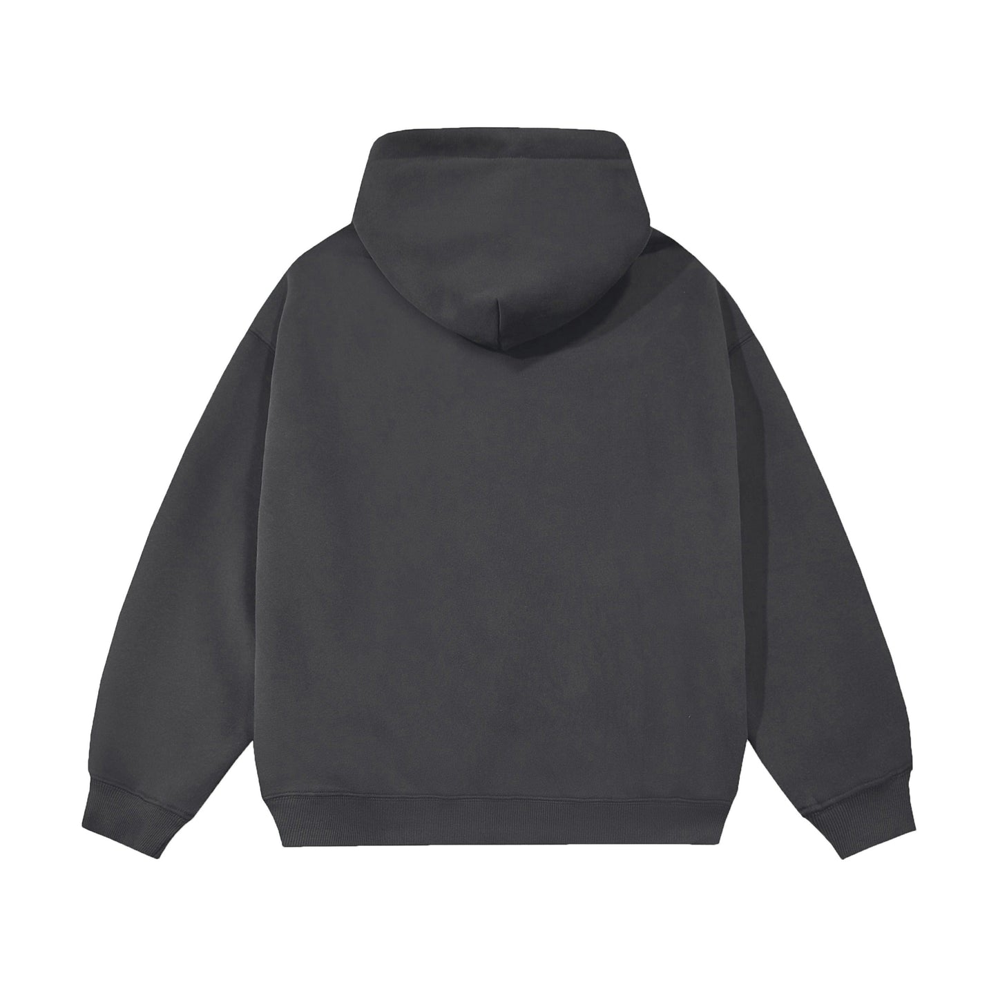 21Dripzz Essential Zip Hoodie - Charcoal Grey