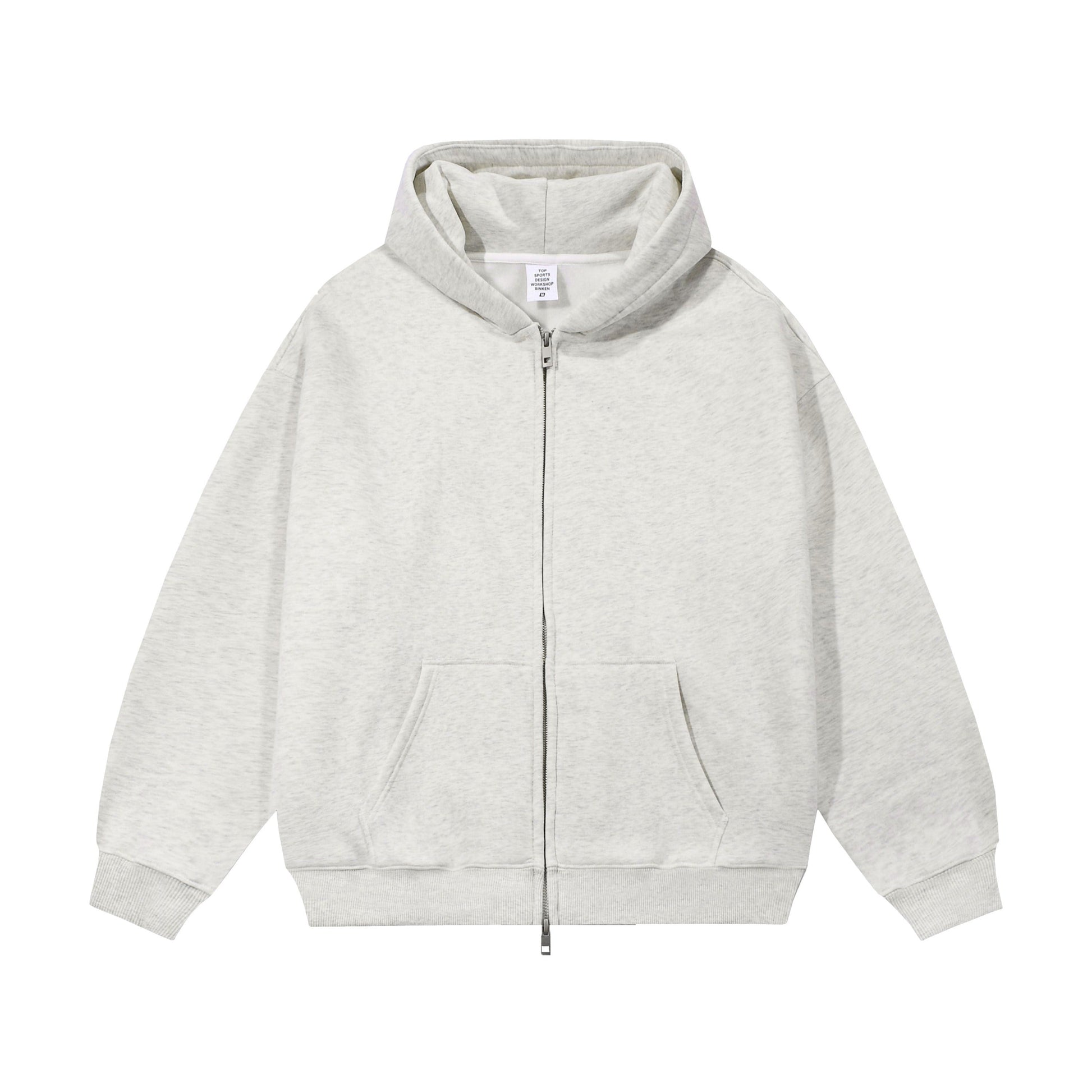 21Dripzz Essential Zip Hoodie - Light Grey