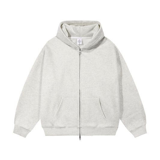 21Dripzz Essential Zip Hoodie - Light Grey