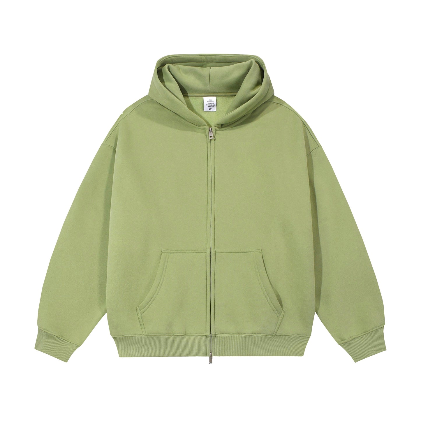 21Dripzz Essential Zip Hoodie - Apple Green
