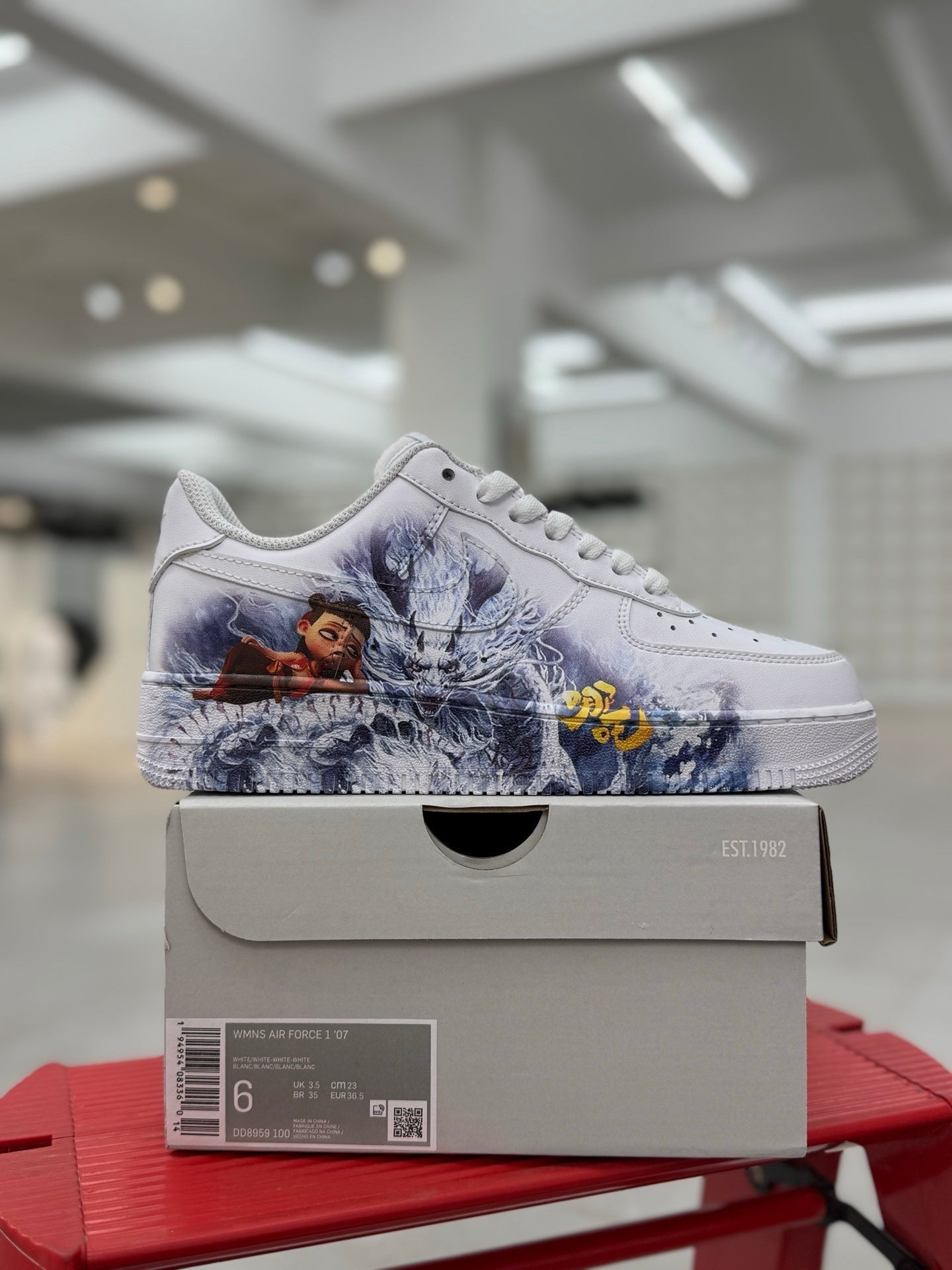 Nike Air Force 1 Low '07 White Custom Nezha & Ao Bing