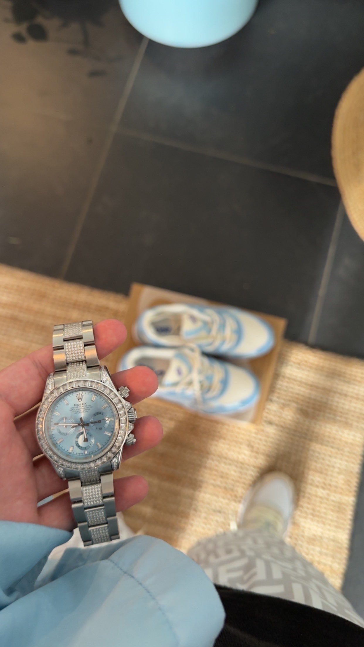 RoIex Daytоna Diamond Bezel Ice-Blue