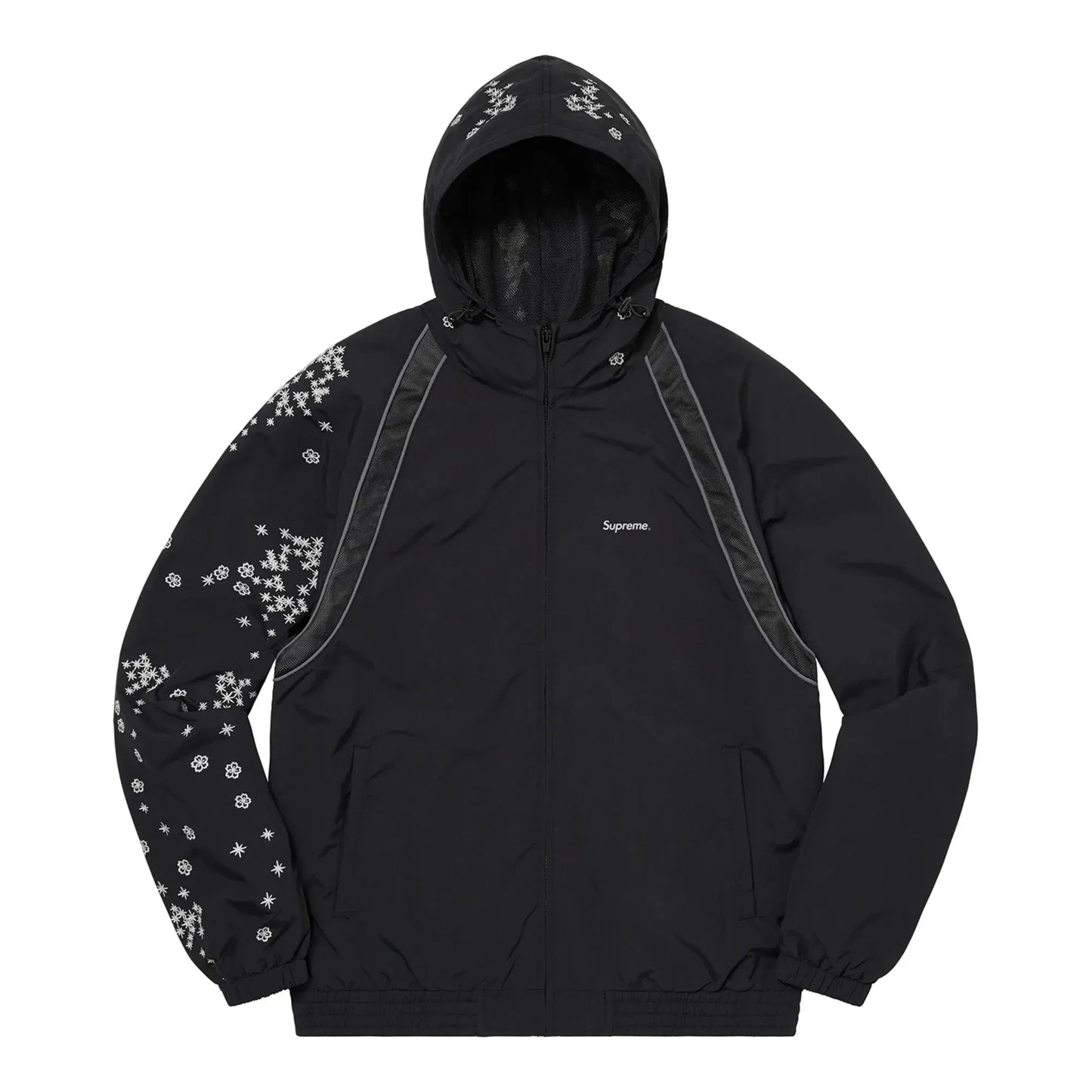 Supreme AOI Glow-In-The-Dark Shell Suit Jacket Black