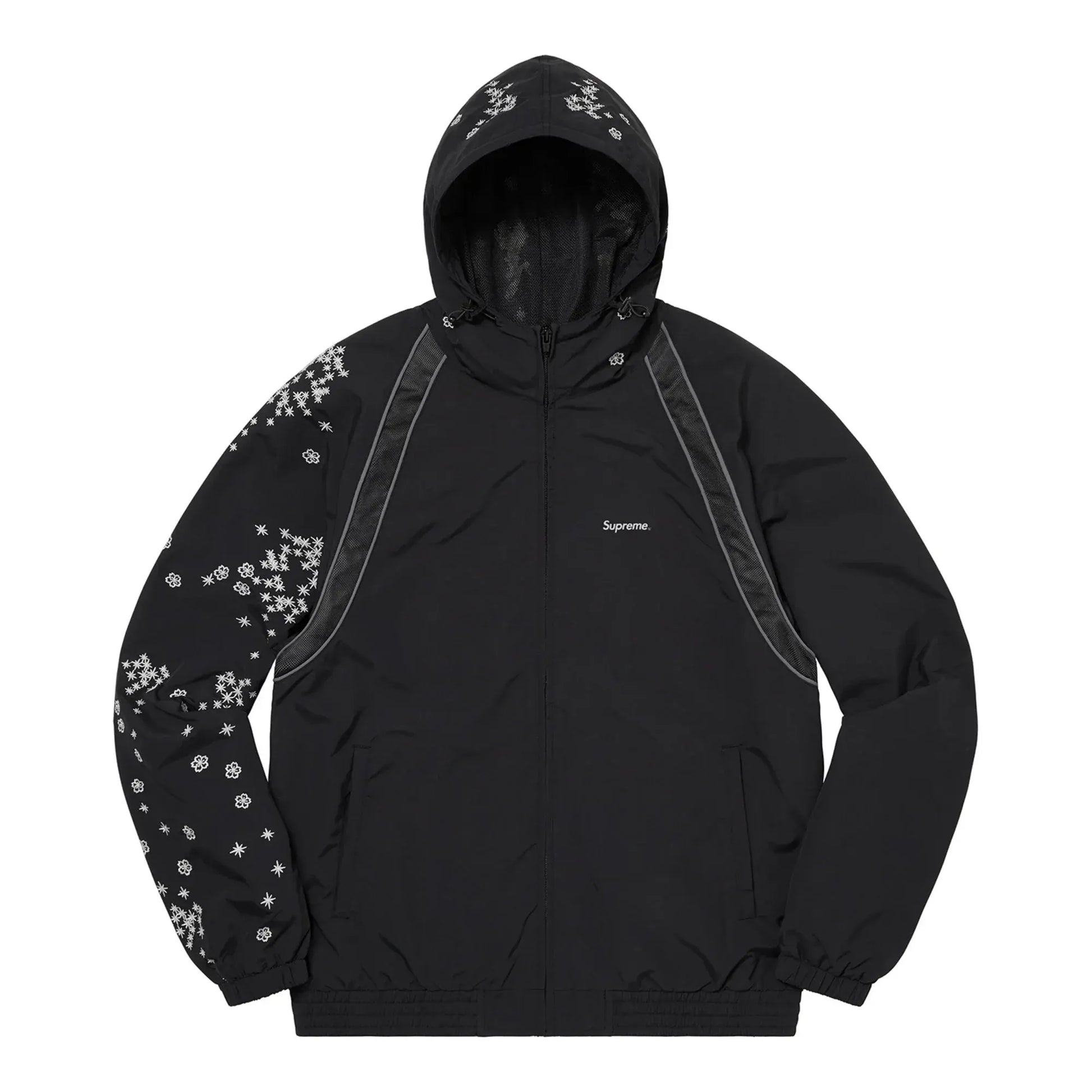 Supreme AOI Glow-In-The-Dark Shell Suit Jacket Black
