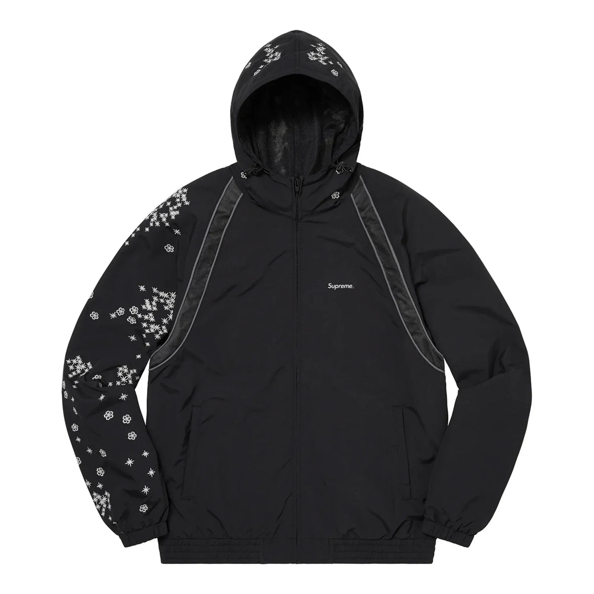 Supreme AOI Glow-In-The-Dark Shell Suit Jacket Black
