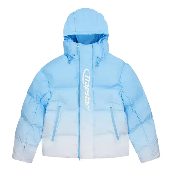 Trapstar Hyperdrive Technical Puffer Jacket Blue Gradient