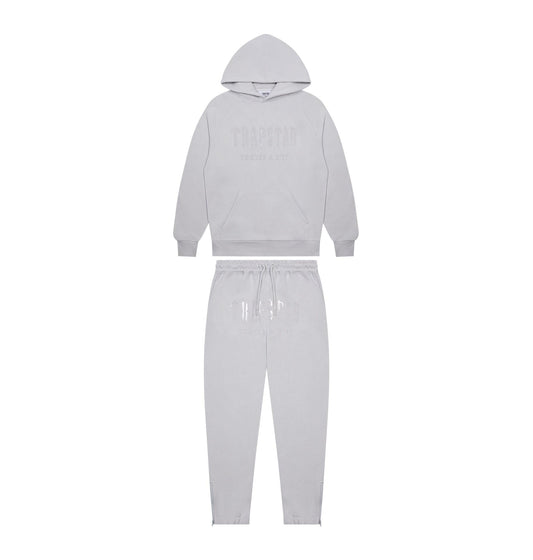 Trapstar Chenille Decoded Gel Hoodie Tracksuit Grey