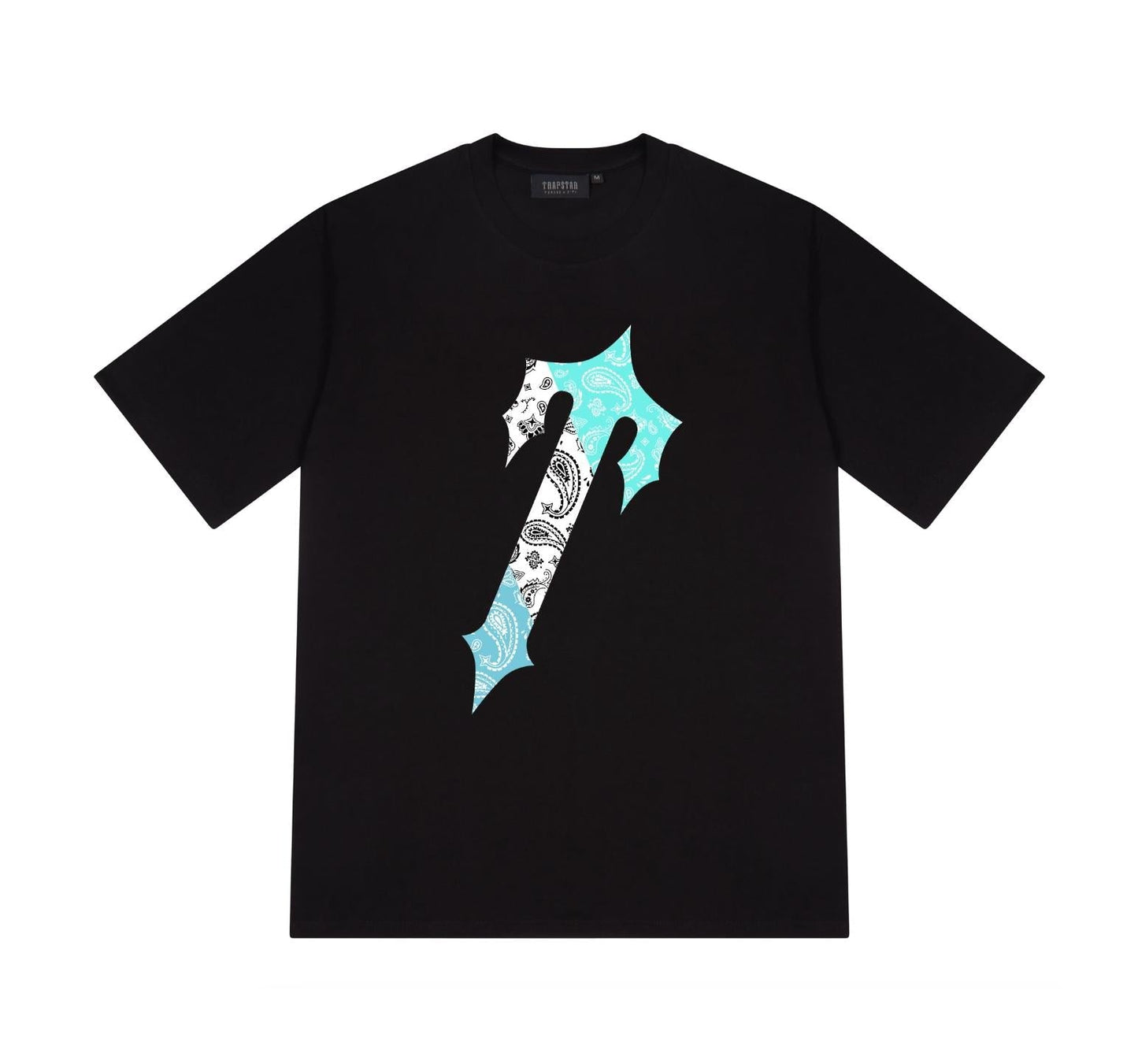 Trapstar Irongate Paisley Tee Black/Teal
