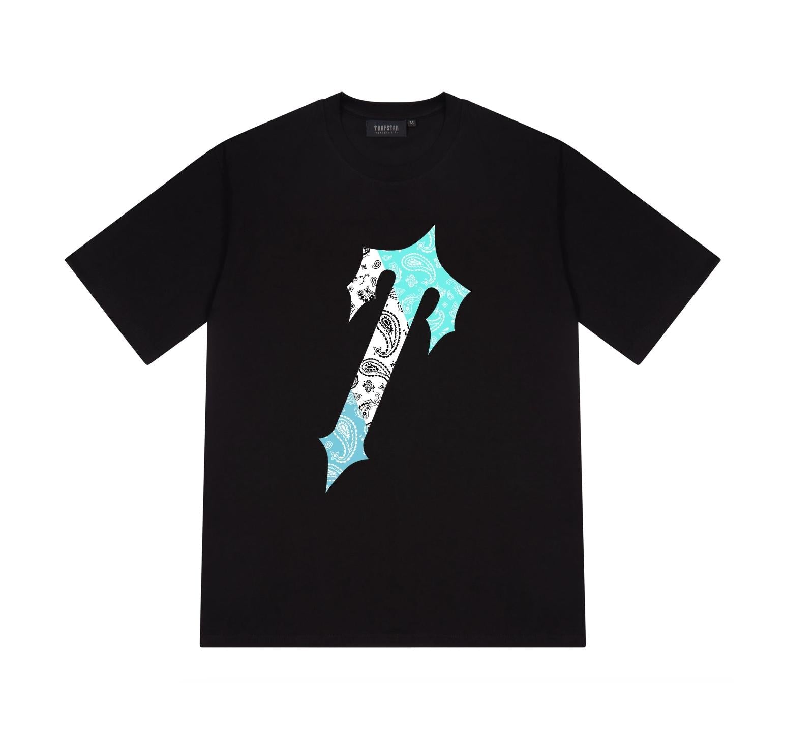Trapstar Irongate Paisley Tee Black/Teal