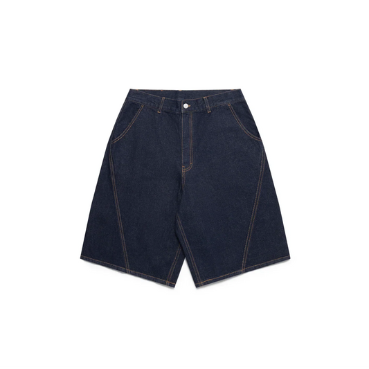 MERTRA Bigstep Denim Shorts - (BLACK)