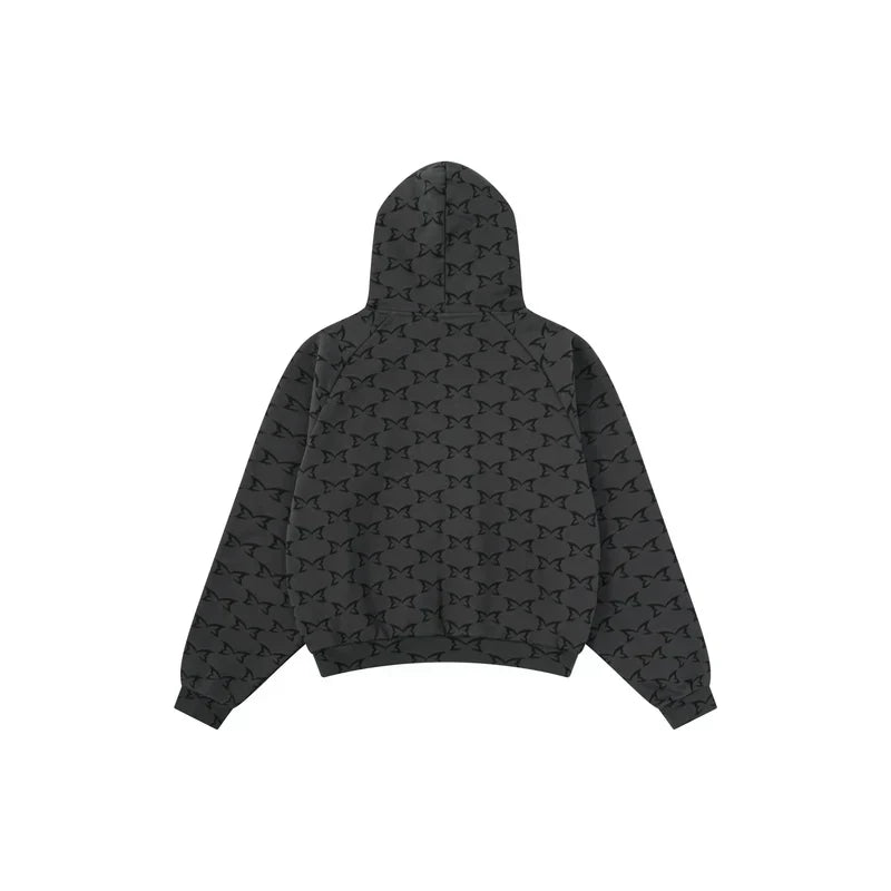 MERTRA Monogram Hoodie Dark Grey