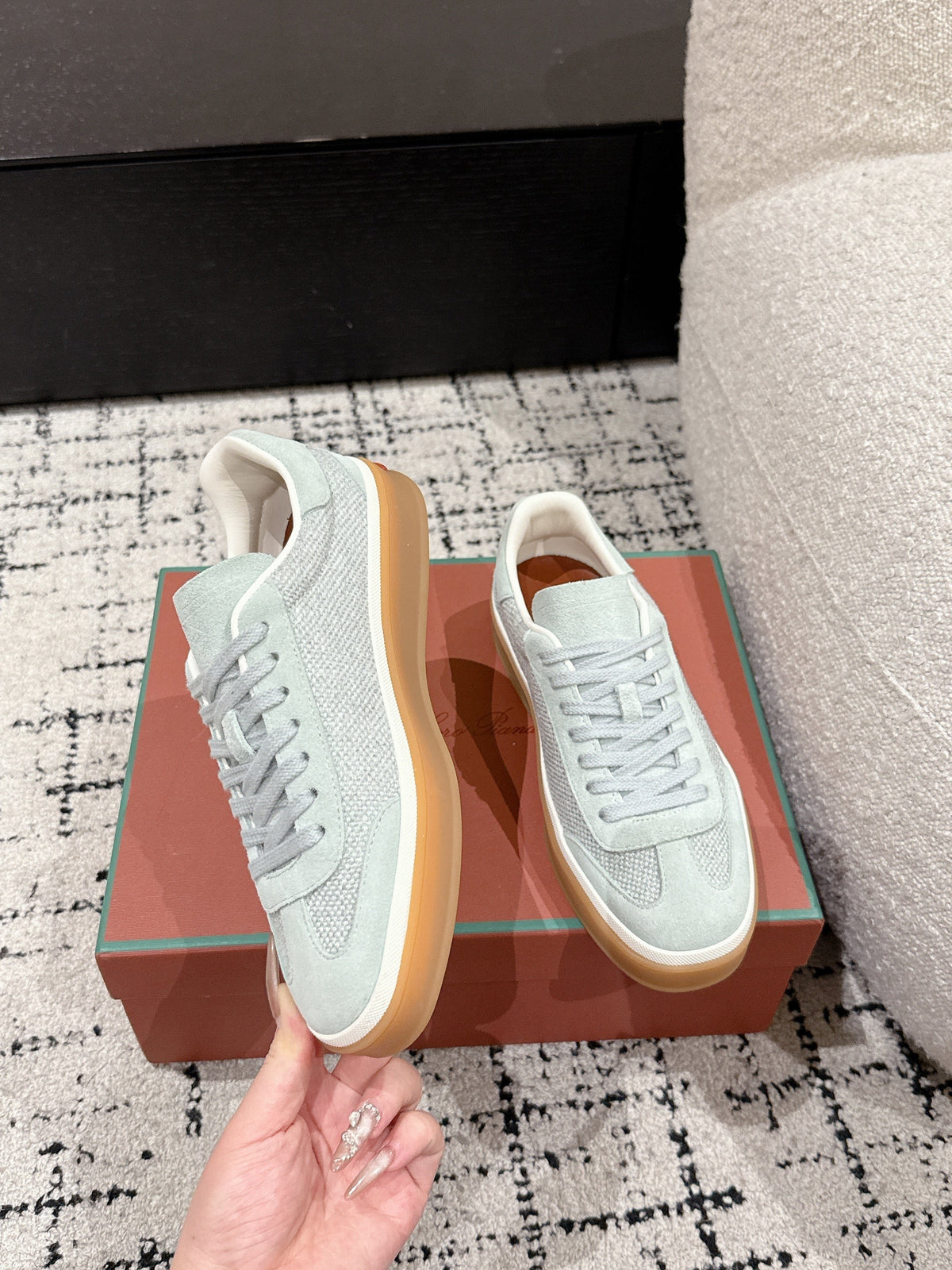 Loro Piana Tennis Walk Denim Light Mint